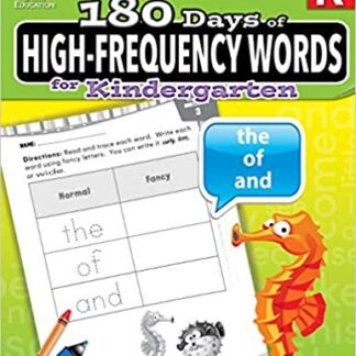 180 Days of High-Frequency Words for Kindergarten - Learn to Read Kindergarten Workbook - Improves Sight Words Recognition and Reading Comprehension for Grade K, Ages 4 to 6 (180 Days of Practice)